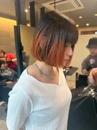 ショート カラー 透明カラー/レイヤー misaki °＊のヘアスタイル