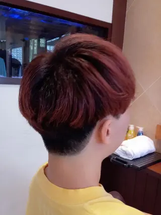 ショート メンズ カラー パーマ ヘアアレンジ ひな ALBA🐰三鷹のヘアスタイル