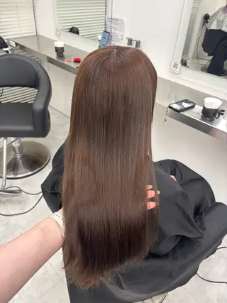 ロング カラー 韓国風暗髪ヘア🤍 🫧MIREIのヘアスタイル