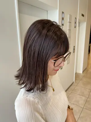 ミディアム カラー 💎K-two名古屋 安田ちづる💎のヘアスタイル