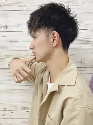 ショート カラー パーマ メンズ LAVENDIA Azabu所属・LAVENDIA 初音のヘアスタイル