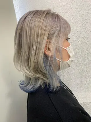 ショート 🧨ブリーチー×ボブ レイヤー💎じゅえるのヘアスタイル