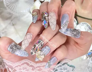 ネイル 23時まで❤︎韓国、 ワンホンネイルのネイルデザイン