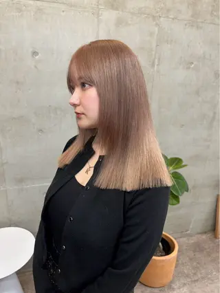 ミディアム カラー レイヤーカット💫 ／HARUKA🎀のヘアスタイル