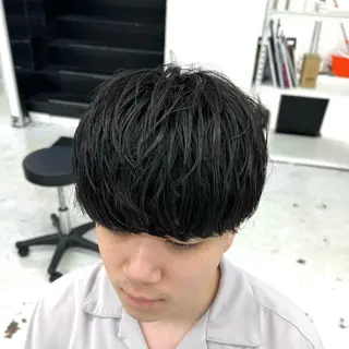 ショート パーマ メンズ 柏メンズカットパーマ NO.1タイチのヘアスタイル