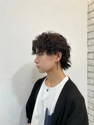 ショート パーマ メンズ ユウ🪄 パーマ指名No1のヘアスタイル
