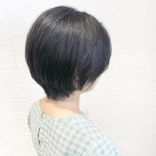 ショート カラー ショート/ボブ/ 白髪ぼかし/しんやのヘアスタイル