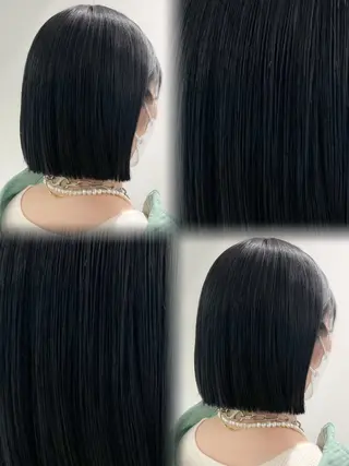 ミディアム カラー ヘアアレンジ 韓国ヘア/赤み消し /大人透明感🫧のヘアスタイル