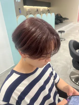 カラー メンズ みう/仙台/暖色/ 艶髪/顔周りカット/のヘアスタイル