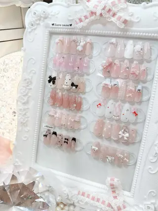 ネイル ワンホン、かわいい系 🎀ななみのネイルデザイン