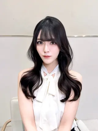ミディアム カラー 韓国ヘア/レイヤー/ 顔まわり/りょーとのヘアスタイル