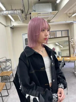 ショート カラー EGO所属・ブリーチカラー💖 rukaのヘアスタイル