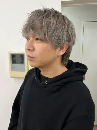 ショート カラー パーマ ヘアアレンジ メンズ 💎髪質改善特化💎 RUITOのヘアスタイル