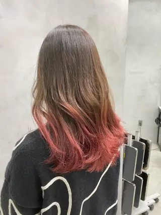 ミディアム カラー ウルフ🐺/ボブ ハイトーン🌈/増田のヘアスタイル