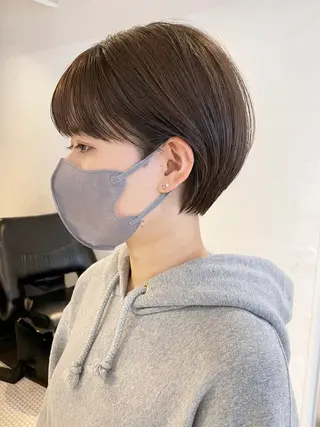 ショート カラー パーマ ヘアアレンジ ITbyALBUM 松戸のヘアスタイル