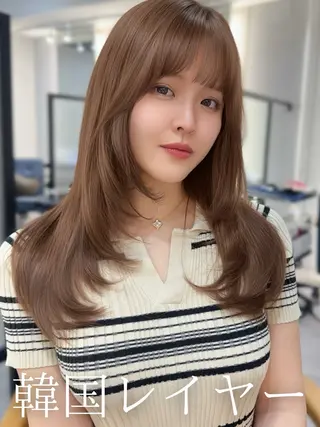 セミロング カラー Ammy 池袋所属・韓国ヘア&耳ツボ💎 池袋/himeriのその他イメージ