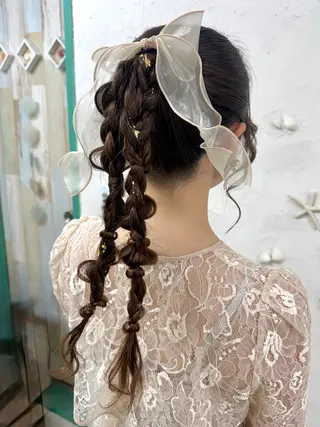 ロング ヘアアレンジ kamata melanieのヘアスタイル