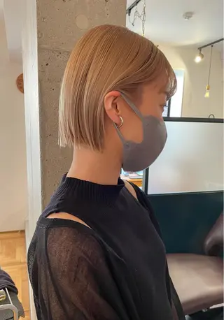 ミディアム カラー パーマ ヘアアレンジ ネイル マツエク・マツパ Miku /ブリーチ/ボブのヘアスタイル