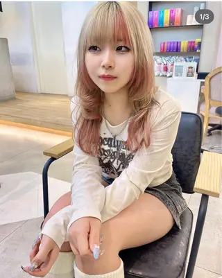 セミロング カラー だいすけ/メンズ/ イージーパーマのヘアスタイル