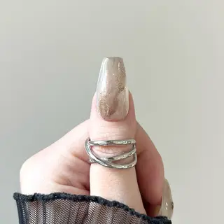 ネイル Ray. ちゅるん系ニュアンスのネイルデザイン