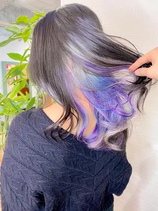 セミロング カラー ヘアアレンジ Re:ta KANZOのヘアスタイル