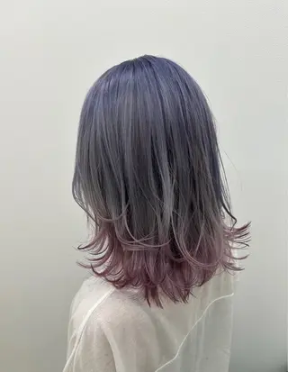 ミディアム 加本 翼のヘアスタイル