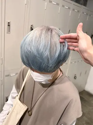 カラー メンズ エフェクトブリーチ 🌟前澤啓太朗のヘアスタイル