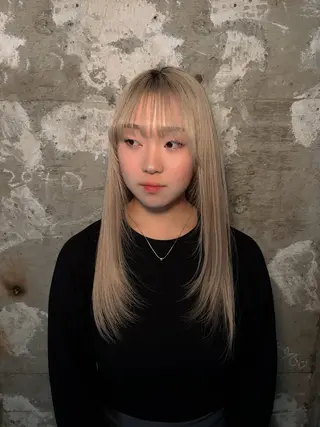 ロング 落合 智登世/ カラーモデル募集中のヘアスタイル