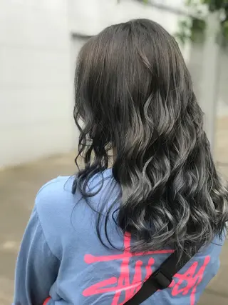 セミロング 代表　清水稔也 オージュアソムリエのヘアスタイル