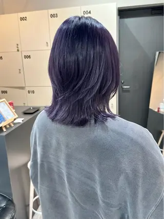 ミディアム カラー 透明感カラー/ボブ /佐藤伶のヘアスタイル