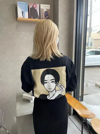 ミディアム カラー mood tatemachiのヘアスタイル