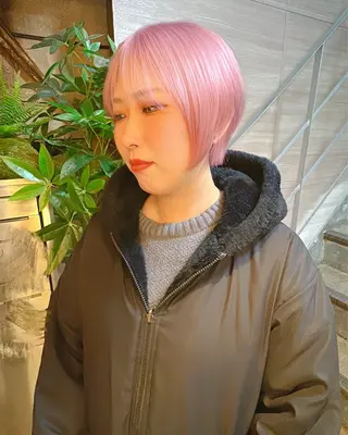 ショート カラー 新宿/髪質改善/ レイヤー/サカキのヘアスタイル