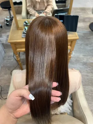 ロング sweetroom茅ヶ崎所属・縮毛矯正⚡️カラー いいじまのヘアスタイル