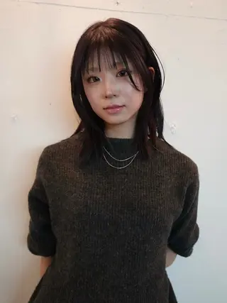 ミディアム カラー ヘアアレンジ cocoha 🫟のヘアスタイル