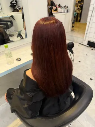 カラー 🍒♡艶髪暖色カラー saaya♡🍒のヘアスタイル