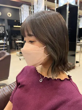 ミディアム 南 妃那のヘアスタイル