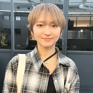 ショート カラー メンズ ✂︎ウルフ・ショート ✂︎MIKUNIのヘアスタイル