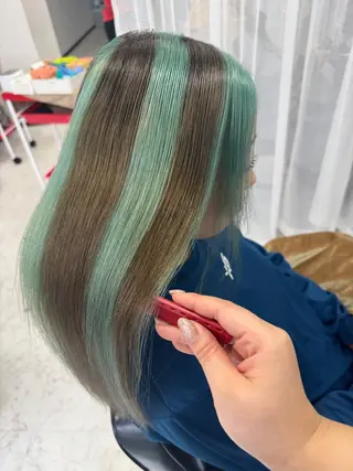 セミロング カラー ヒラガカナ▼ ECLAT HAIRのヘアスタイル