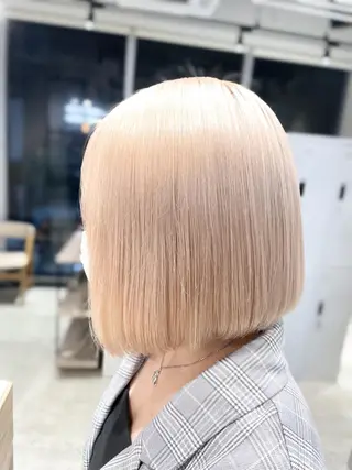 ショート カラー ブロンド×ハイトーン ／遠藤将太のヘアスタイル