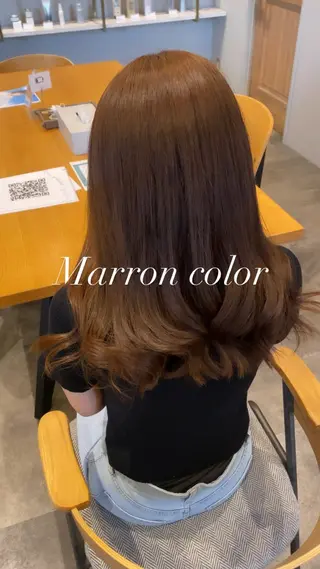 ロング カラー 門間 ユリのヘアスタイル
