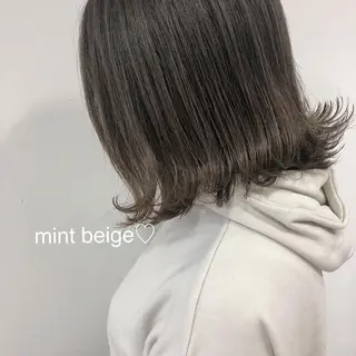 ミディアム カラー GLROW haruhiのヘアスタイル