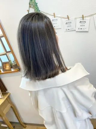 ミディアム カラー ショート、ボブ シマダマサトのヘアスタイル