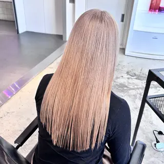 セミロング カラー ヘアアレンジ 🎀モテ暖色× エクステ🎀あかりのヘアスタイル