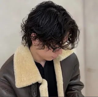 メンズ 新宿/韓国メンズ RIKUパーマのヘアスタイル