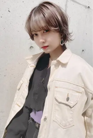 ショート レイヤー/顔周り 田山　穂波のヘアスタイル