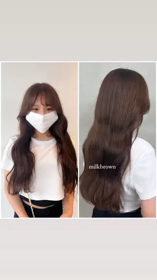 ロング カラー 帆乃華🐰ྀི🎀 カットモデル募集🌟のヘアスタイル