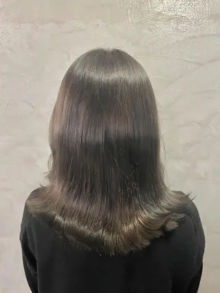 セミロング カラー FUJINO RYOのヘアスタイル