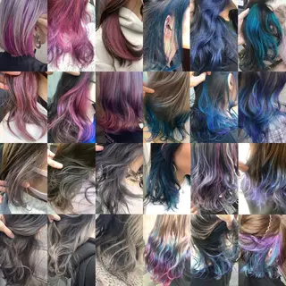 セミロング カラー 原宿サロン代表 デザインカラー伊藤卓のヘアスタイル