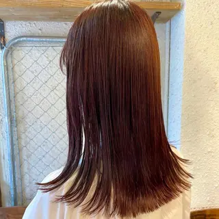 ロング カラー ヘアアレンジ 押切 響　のヘアスタイル