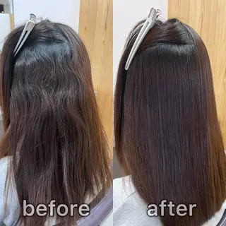 ミディアム パーマ KIZU 髪質改善 オカルト怪談のヘアスタイル